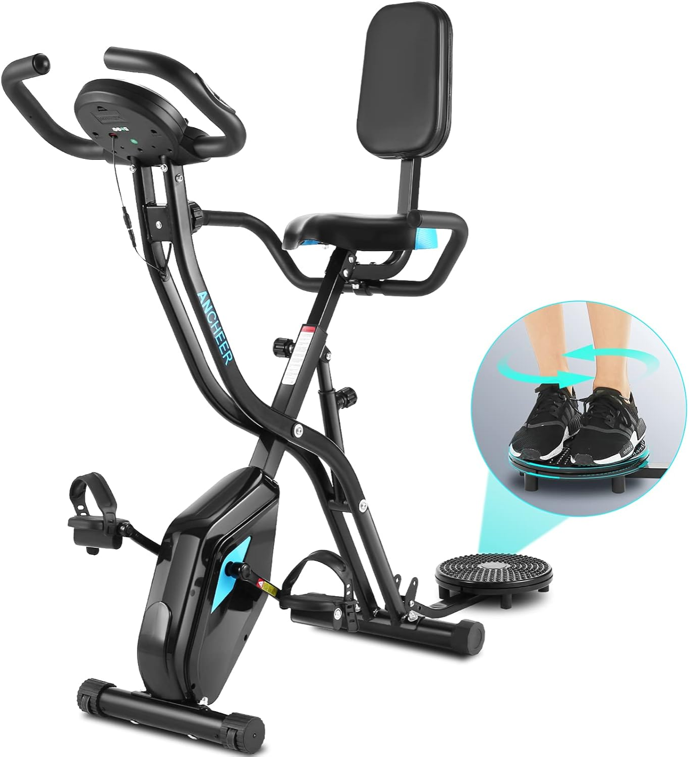 Ancheer Hometrainer - Opvouwbare Hometrainer - Indoor fitnessfiets