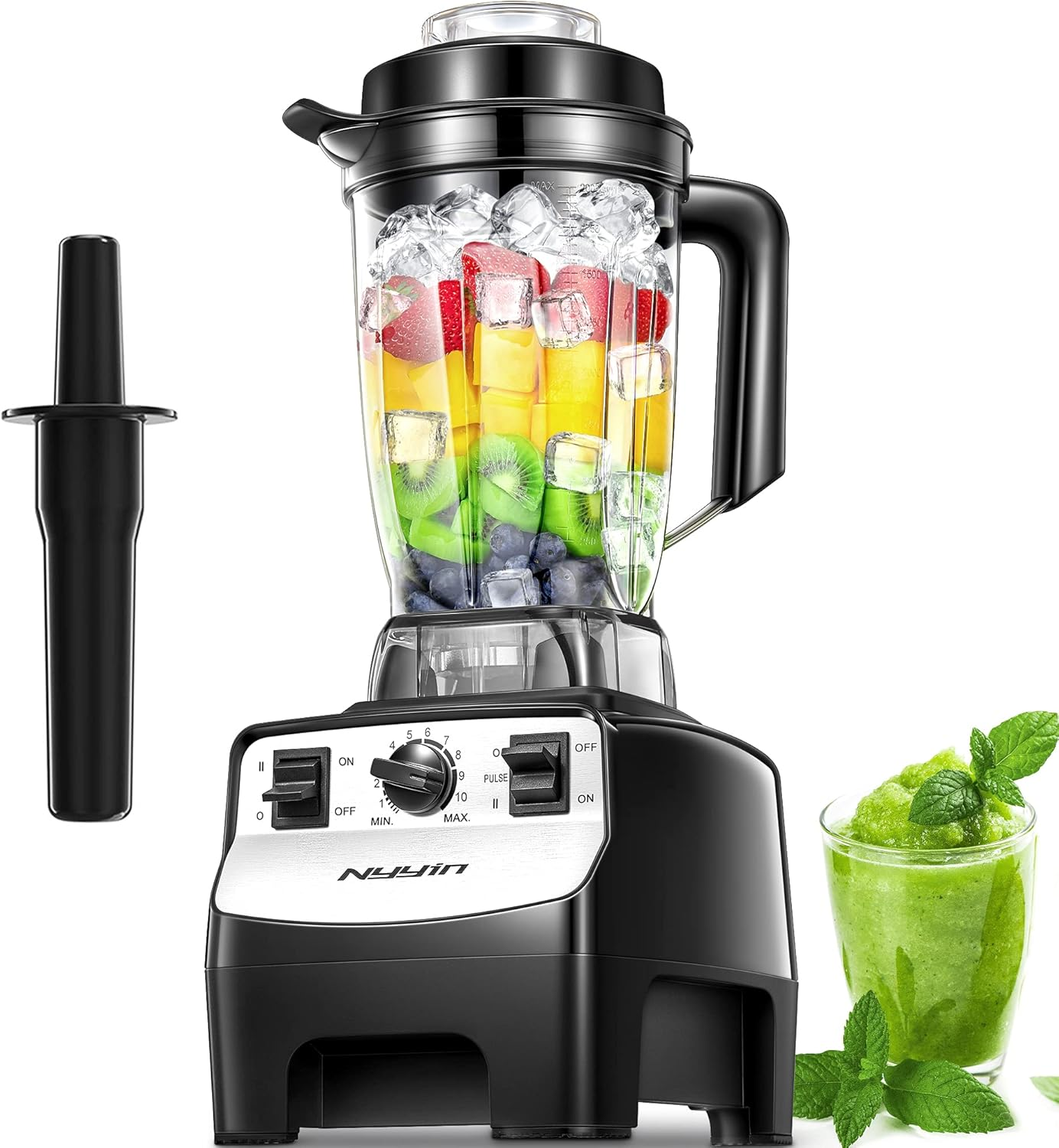 Nyyin Blender - 2000W - Smoothie Blender - 10 Snelheden - BPA Vrij