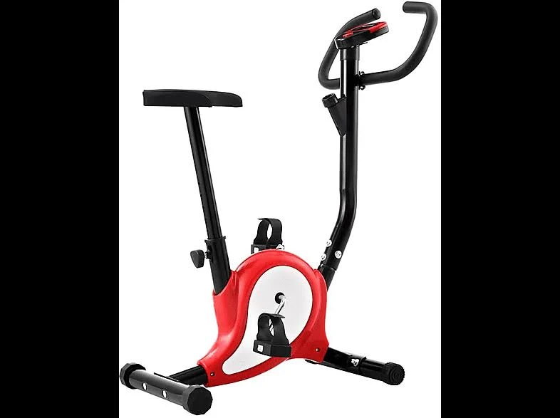 Hometrainer – Bandweerstand – LCD-scherm - Rood