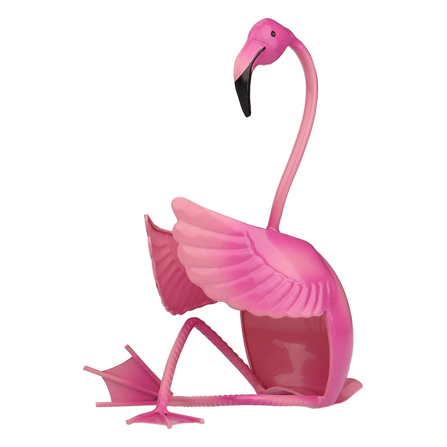 Wijnrek Flamingo Wijn Houder Wijn Plank Metalen Sculptuur Praktische Sculptuur Woondecoratie