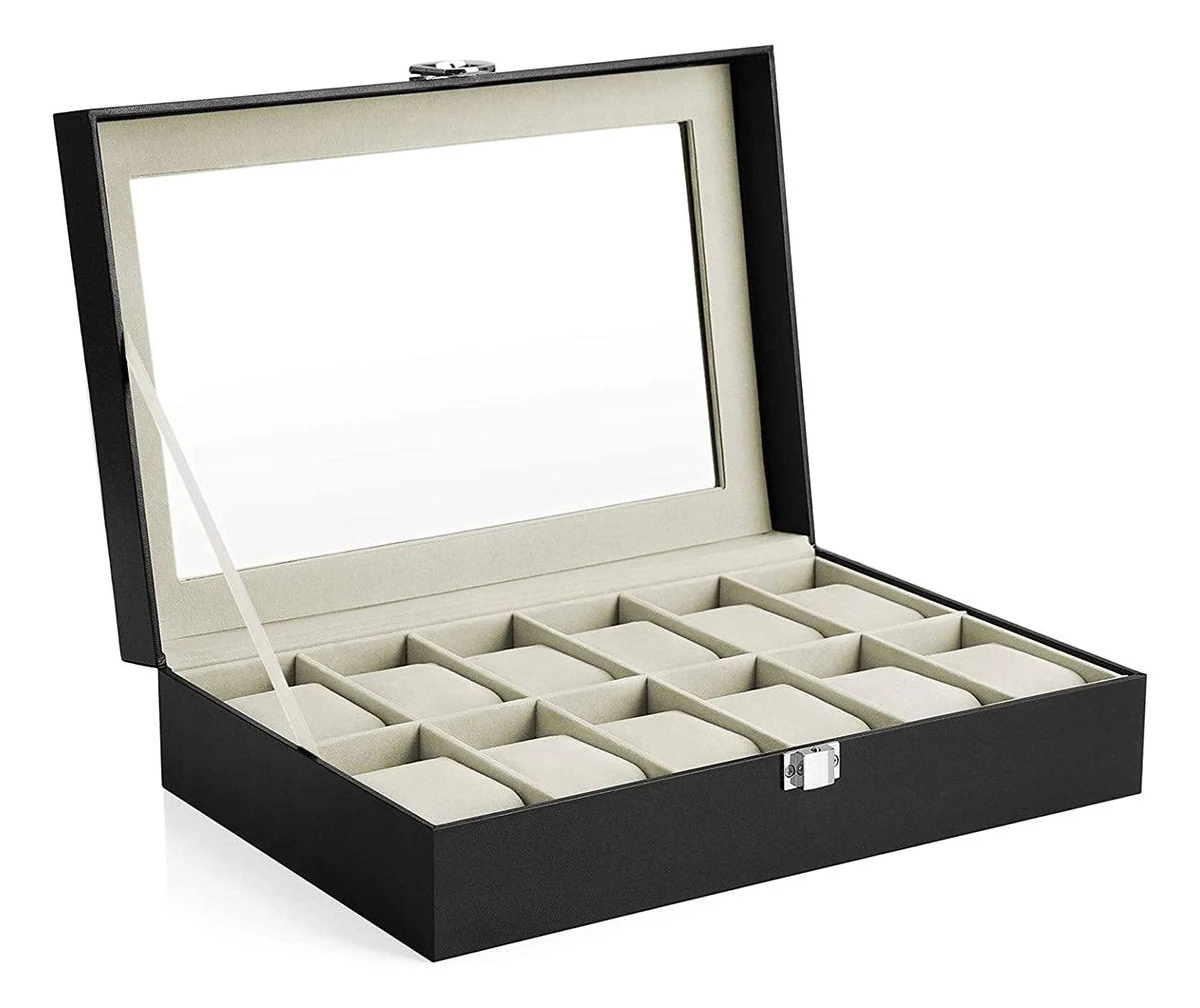 Horlogebox geschikt voor 12 Horloges