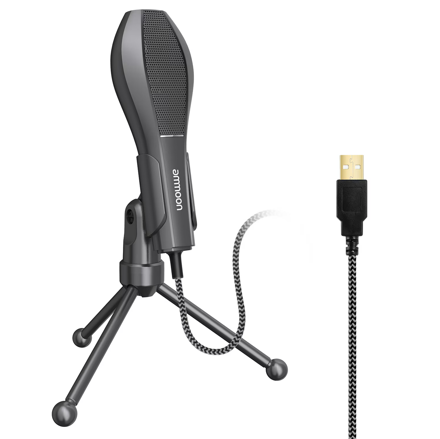 USB microfoon met desktop ministatief