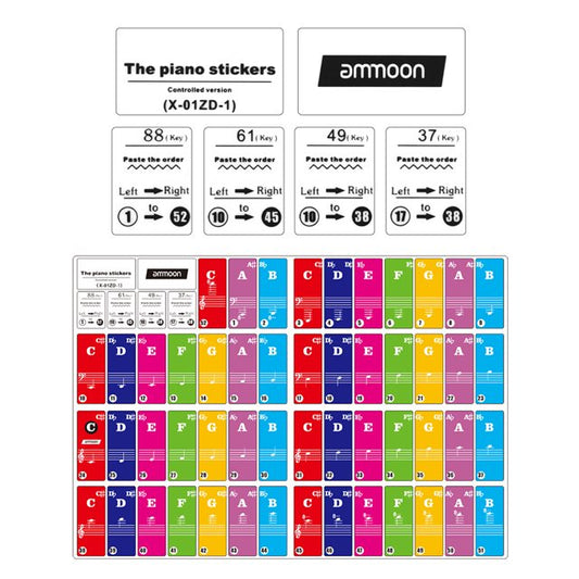 Ammoon - Piano keyboard stickers