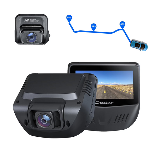 Crosstour Car Recorder CR900 - Dash Cam - Dual Cam