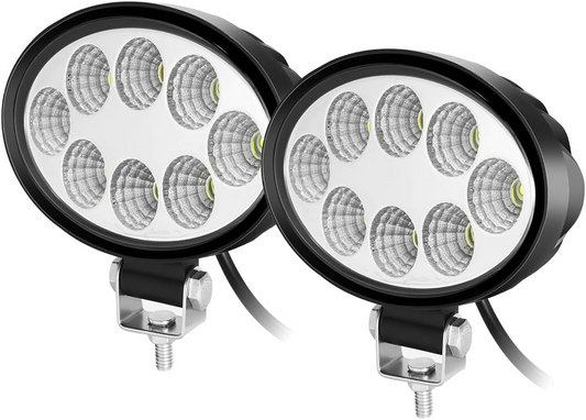 LED werklamp -  2 ovale werklampen -  24W - 9-32V - 2000 Lumen - set van 2