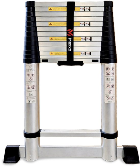 Finether Telescoopladder 5,6M Werkhoogte - Telescopische Ladder - Vouwladder
