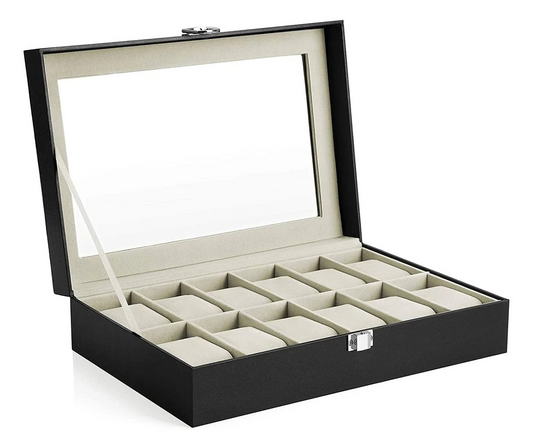 Horlogebox geschikt voor 12 Horloges