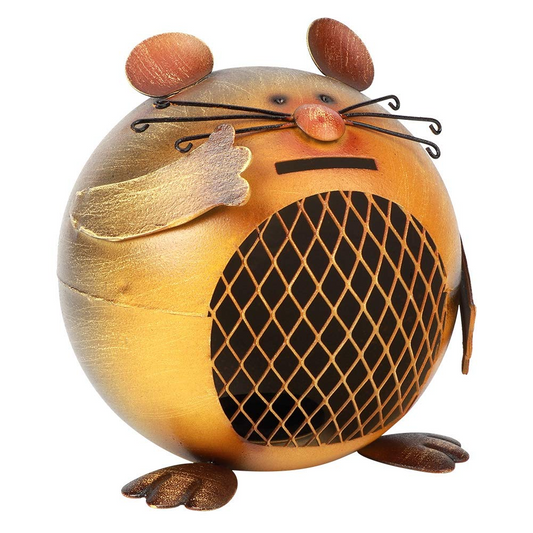 Metalen Spaarpot - Muis - Handgemaakt Design
