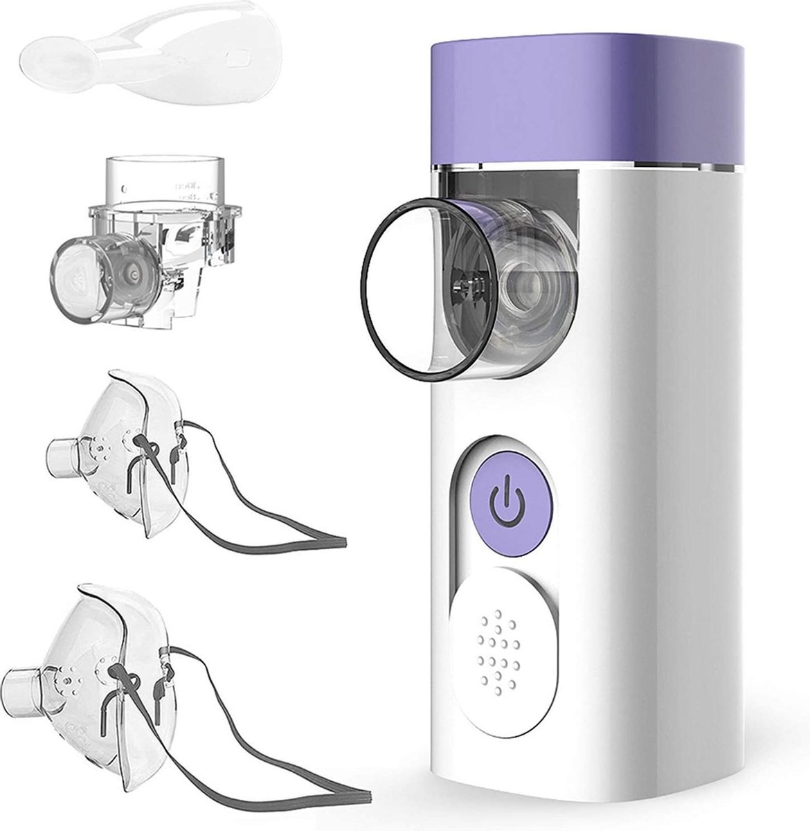 Hylogy Draagbare vernevelaar - Inhalator - Vernevelaar - stille vernevelaar met mondstuk en masker
