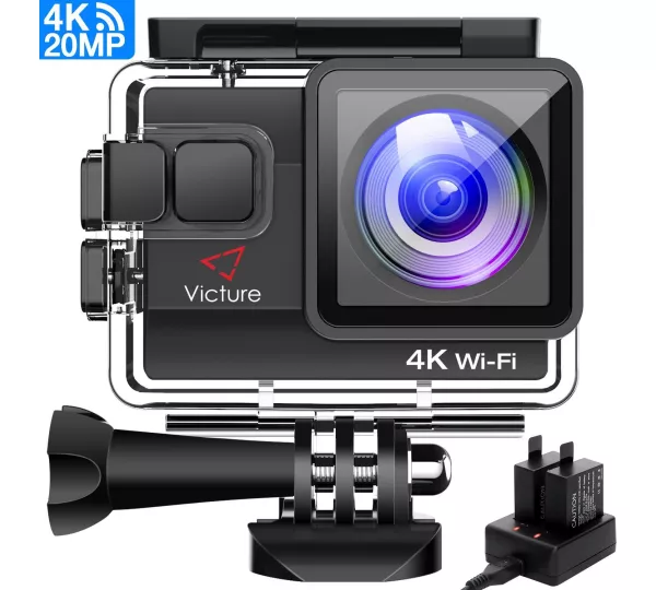 Victure AC800 waterdichte actiecamera WiFi, 4K, 20MP, Ultra Full HD