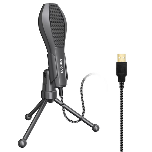 USB microfoon met desktop ministatief