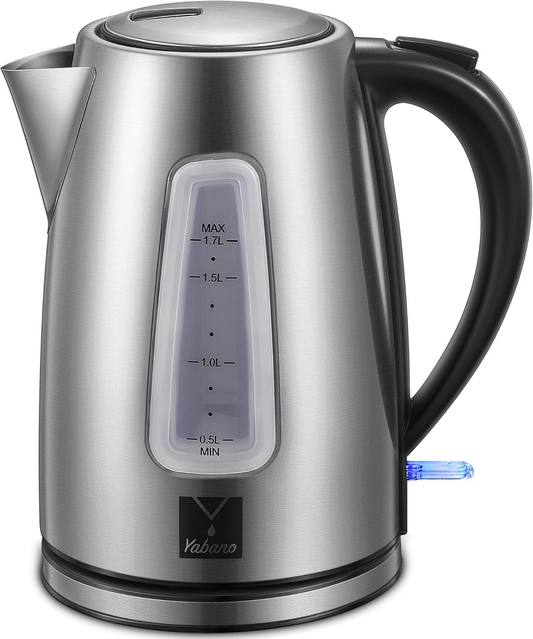 Yabano 1.7L Waterkoker - Dubbelwandig - Roestvrijstaal - 1500 watt
