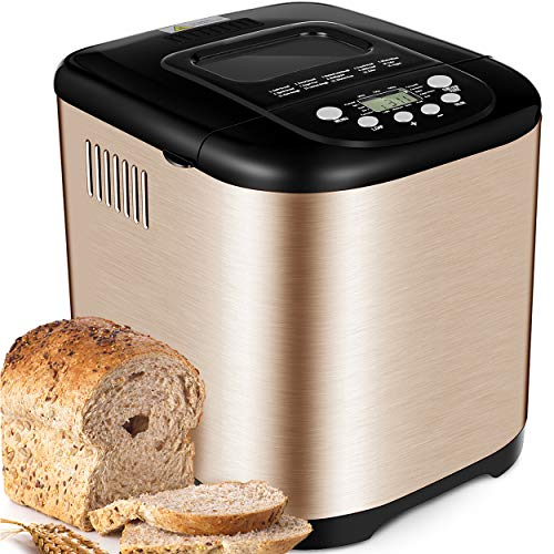 Yabano Broodbakmachine - Roestvrijstaal - 15 uur timer - Warmte functie
